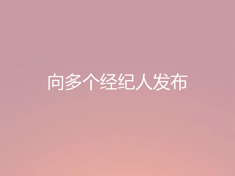 向多个经纪人发布