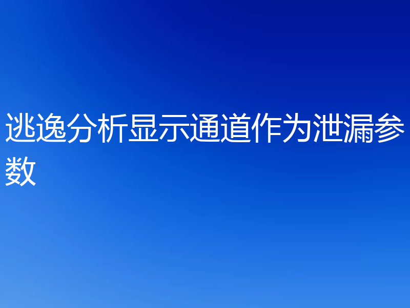 逃逸分析显示通道作为泄漏参数