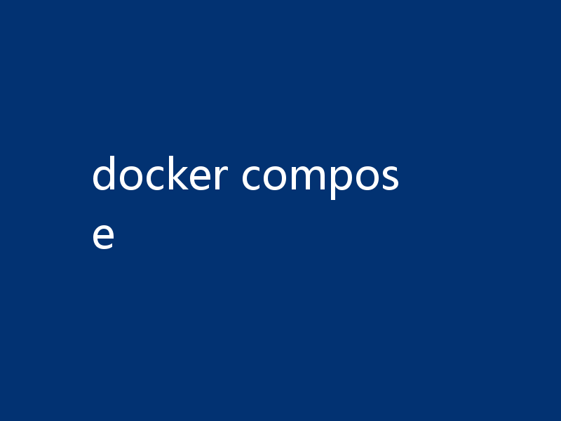 docker compose