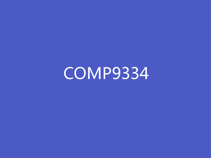 COMP9334