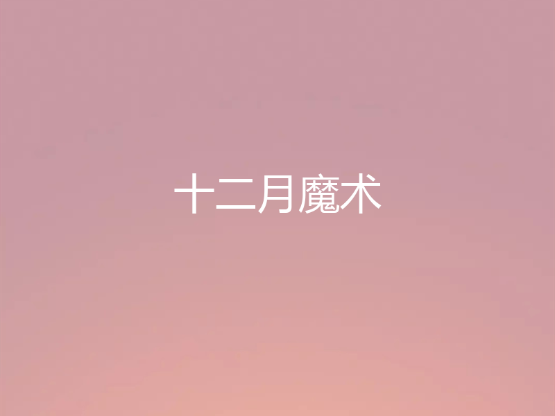 十二月魔术