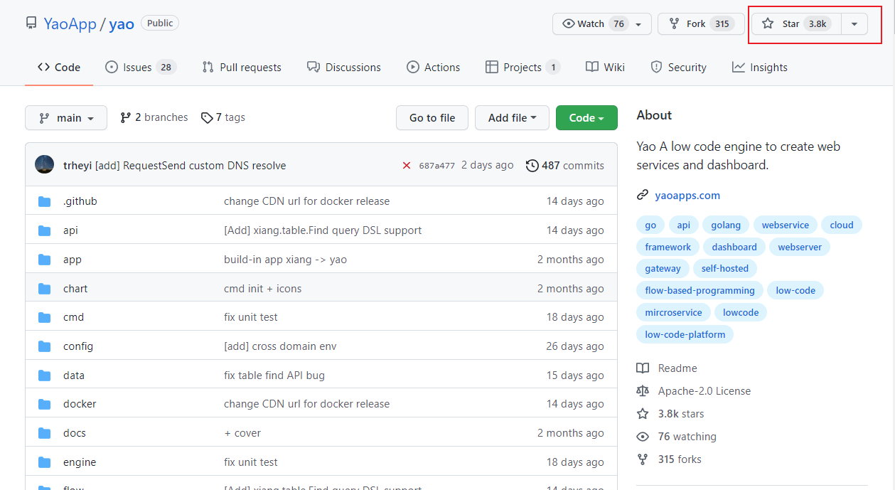 Go语言驱动低代码应用引擎工具Yao开发管理系统