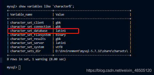 MySQL创建数据库并支持中文字符的操作方法