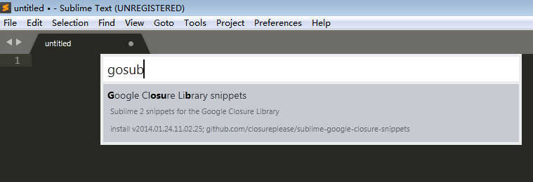 SublimeText3安装Go语言相关插件gosublime时搜不到gosublime的解决方法