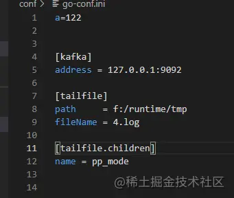 Golang使用ini库读取配置详情