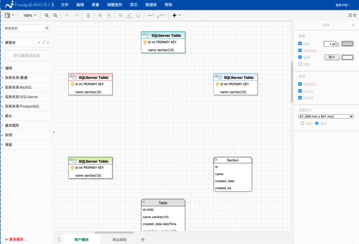 在线制图_裕奥在线ER模型设计工具-主题风格 在线制图_裕奥在线ER模型设计工具-主题风格