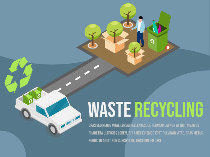 等轴测图模板:废物回收(由InfoART的等轴测图标记创建) 等轴测图模板:废物回收(由InfoART的等轴测图标记创建)