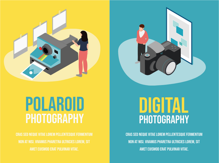 等轴图模板:拍立得与数码摄影(由InfoART的等轴图标记创建) 等轴图模板:拍立得与数码摄影(由InfoART的等轴图标记创建)