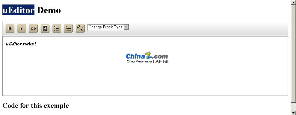 uEditor