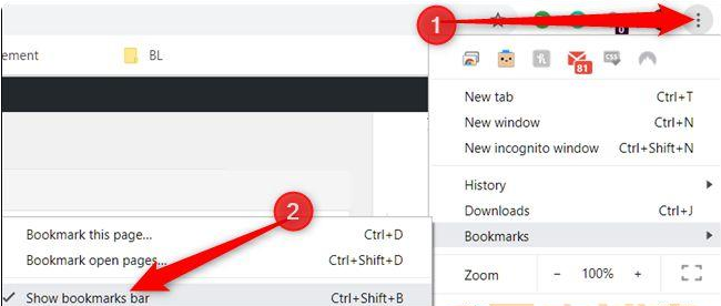 谷歌浏览器怎么隐藏书签