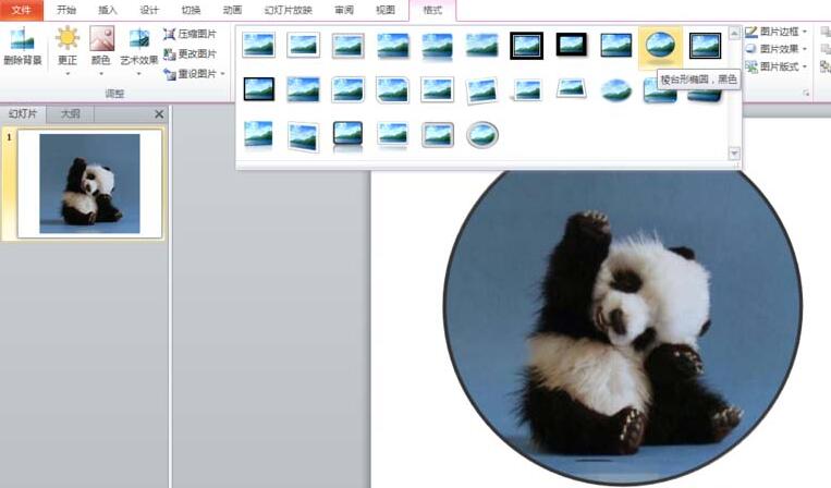 PPT图片裁剪成圆形图的教程方法