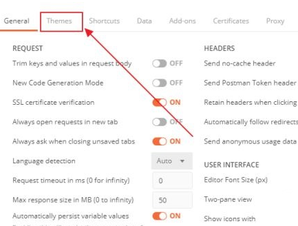 Postman怎么样设置黑色背景 Postman怎么样设置黑色背景