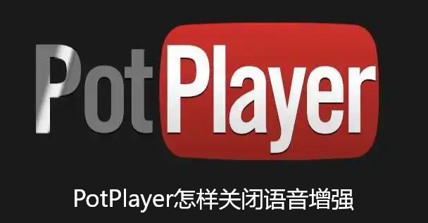 PotPlayer怎样关闭语音增强-PotPlayer关闭语音增强的步骤