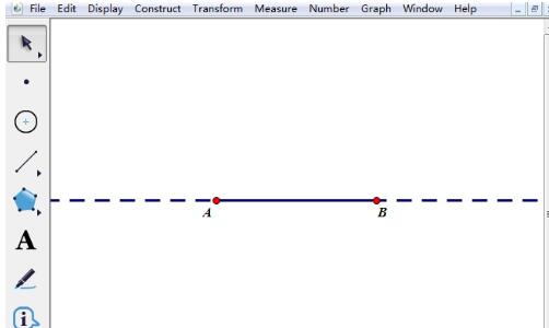 几何画板延长线段的简单方法