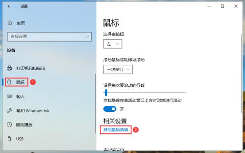 Win10专业版的鼠标设置在哪里查看