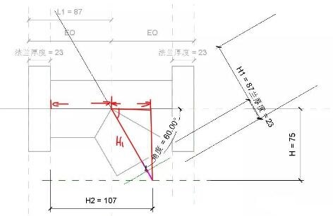 Revit管件族等径法兰三通制作方法技巧