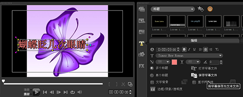 会声会影X5里输入txt字幕文件的基础步骤讲解