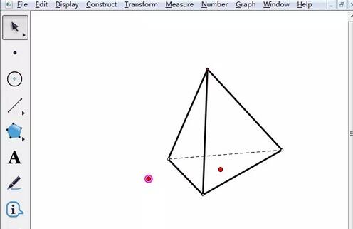 几何画板绘制三棱锥的基础方法