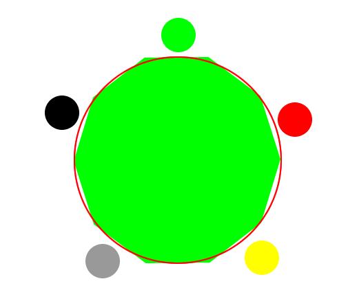 fireworks8绘制五行相生相克图的具体操作内容