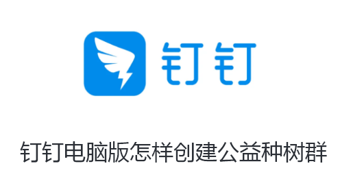 钉钉电脑版怎样创建公益种树群-钉钉电脑版创建公益种树群的步骤分享