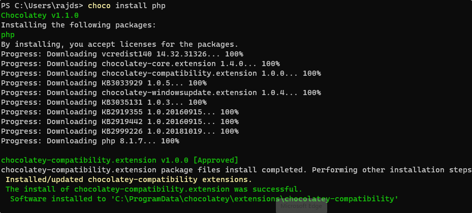 Install-PHP-on-Windows-11-using-choco