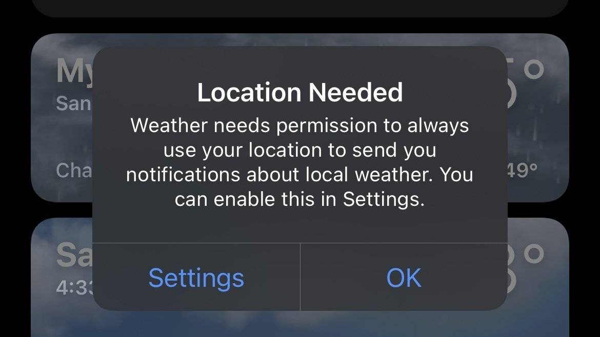 如何在 iOS 15 的天气应用中获取下雨通知