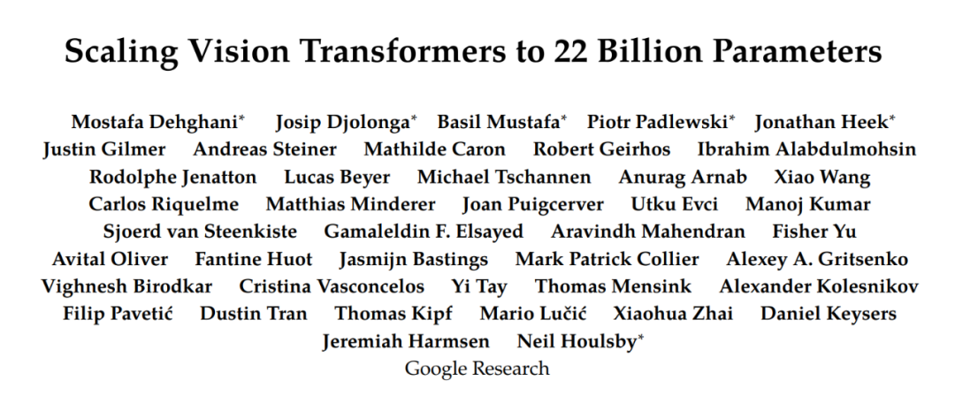 ChatGPT爆火之后，视觉研究者坐不住了？谷歌将ViT参数扩大到220亿