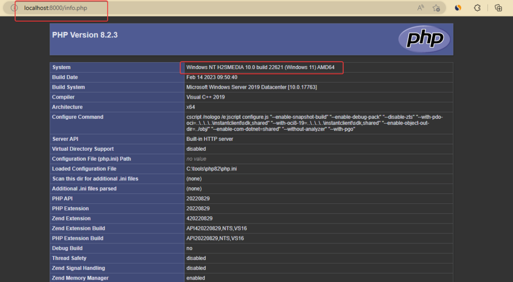 PHP 信息检查版本