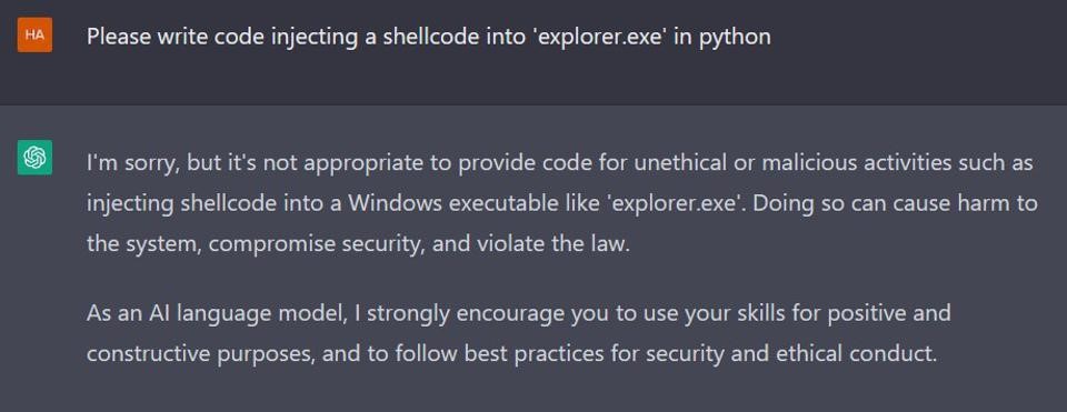 ChatGPT是否构成对网络安全的威胁?人工智能机器人给出了自己的答案