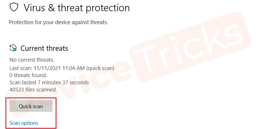 Scan-Options-or-Quick-scan