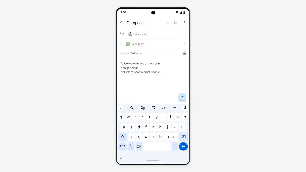 Gmail和Docs正在使用人工智能工具来帮助你撰写职位描述