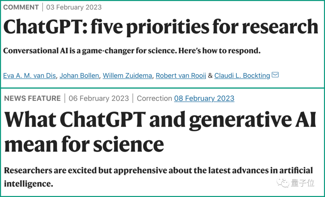 ChatGPT让Nature一周发两文探讨：学术圈使用不可避免，是时候明确使用规范