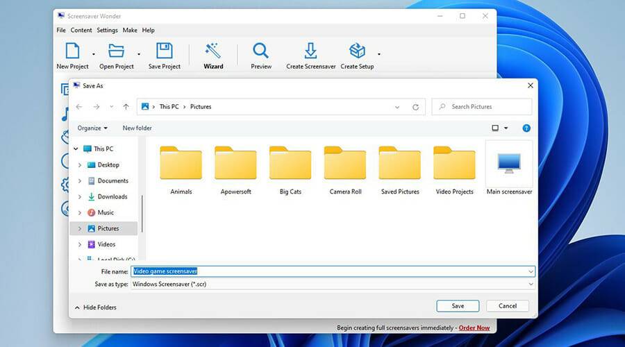 如何在 Windows 上创建屏幕保护程序 .scr 文件