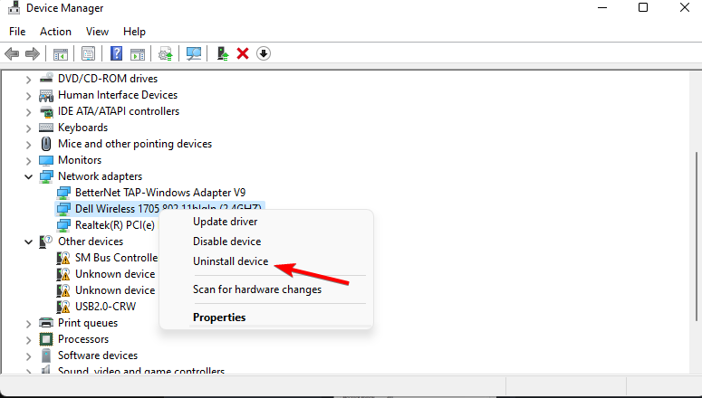 Network-adapters-uninstall