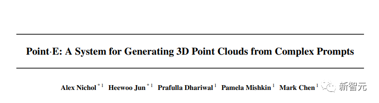 一颗GPU，秒出3D模型！OpenAI重磅新作：Point-E用文本即可生成三维点云模型