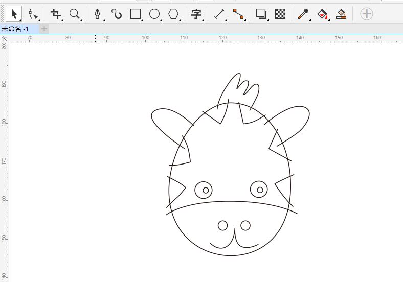 CorelDraw卡通斑马头像怎么制作