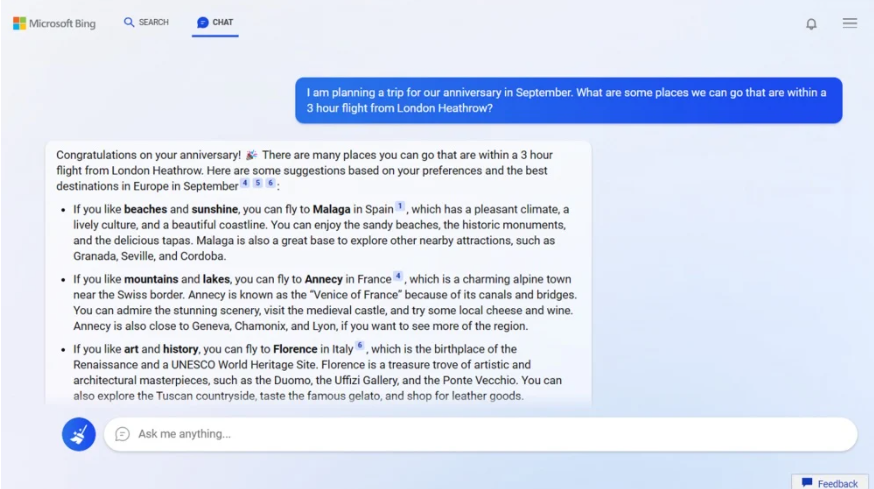 微软上线基于ChatGPT的Bing和Edge浏览器