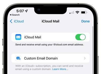 custom-email-domain-mail-ios-15-4