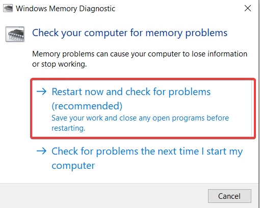 Windows-memory-diagnostic