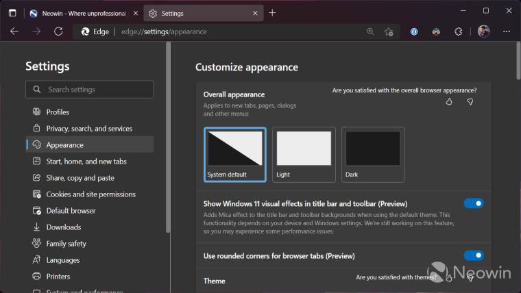 重新设计的类似 Windows 11 的 UI 现在可在 Edge Stable 中使用