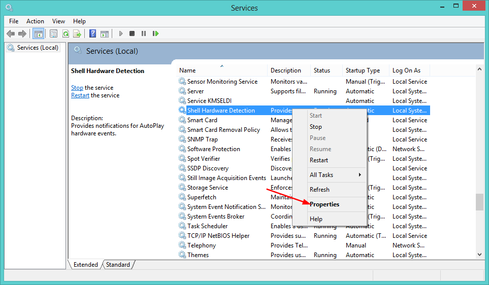 SHell-hardware-properties