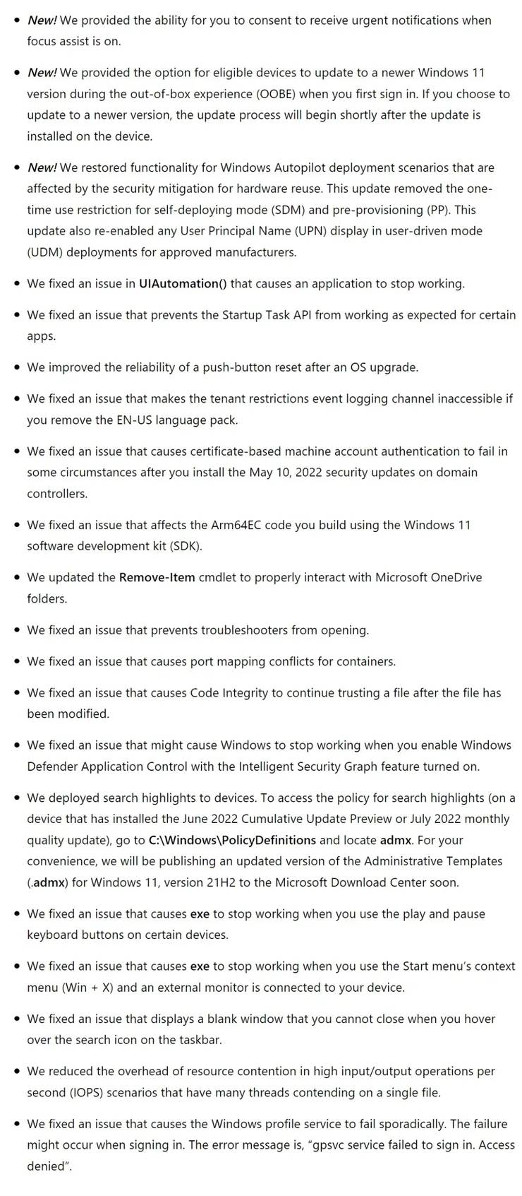 Microsoft 将 Windows 11 Build 22000.829 (KB5015882) 发布到 Release Preview 频道