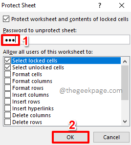 如何防止其他用户在 Microsoft Excel 中编辑特定单元格