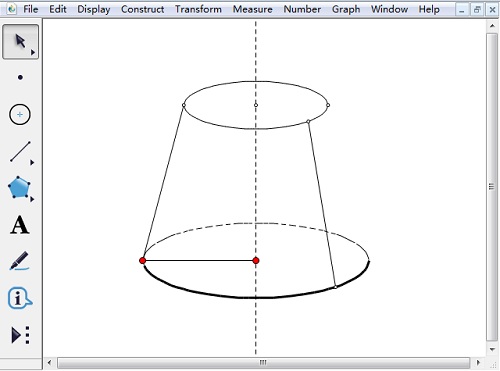 几何画板绘制半圆的操作方法