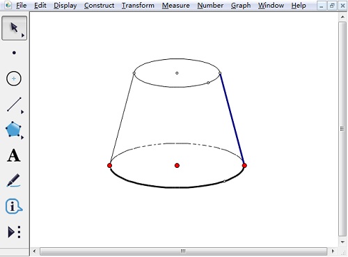 几何画板绘制半圆的操作方法