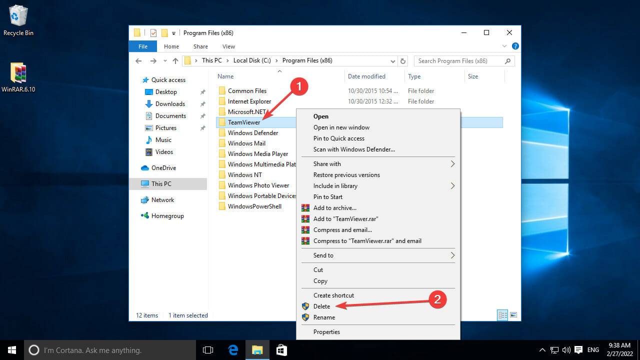 Delete-TeamViewer-files-in-directory