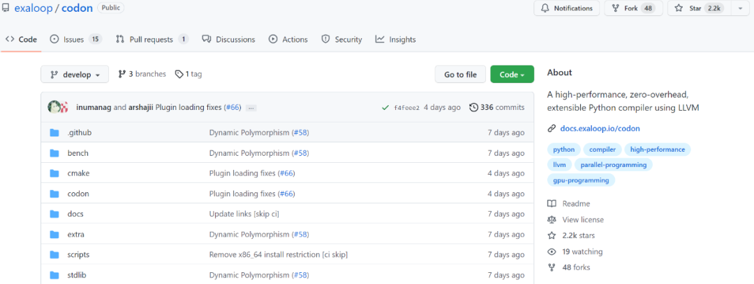 狂揽两千星，速度百倍提升，高性能Python编译器Codon开源