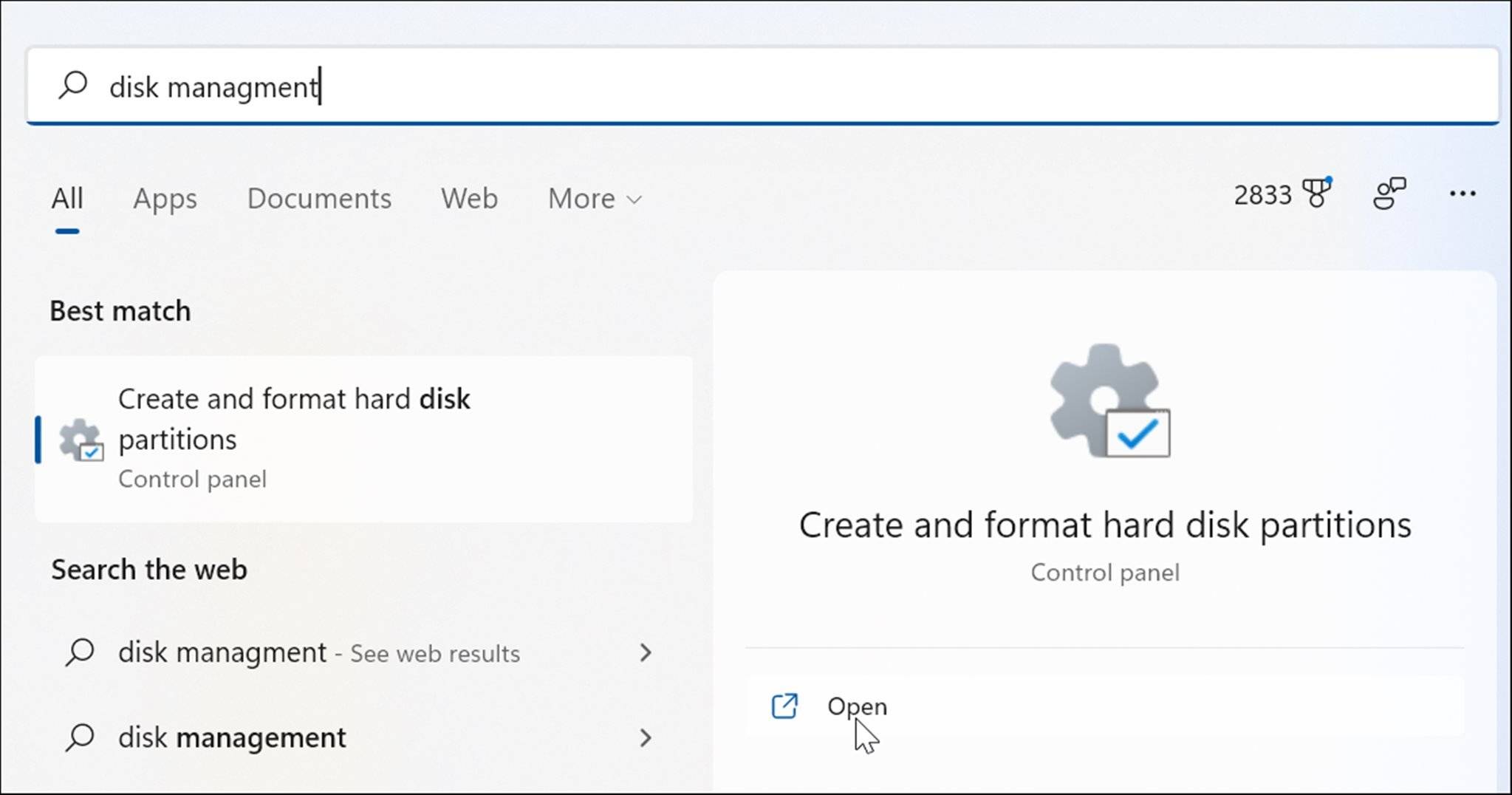 在 Windows 11 上打开磁盘管理的 6 种方法