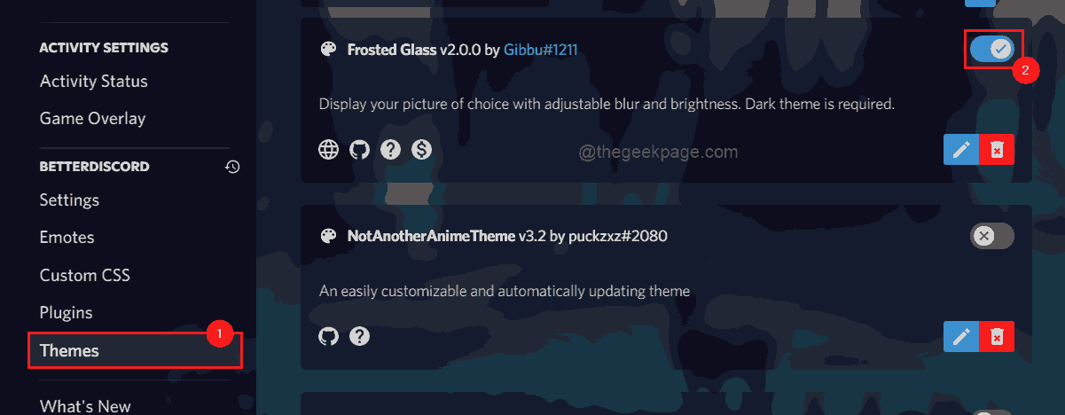 如何在 Discord 中更改背景主题