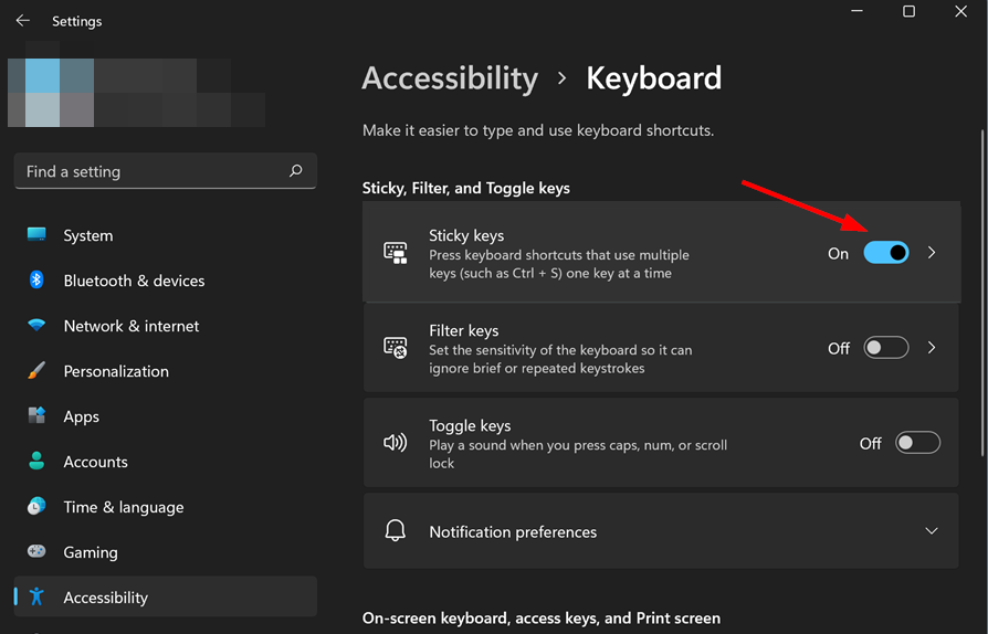 Sticky-keys-off-settings